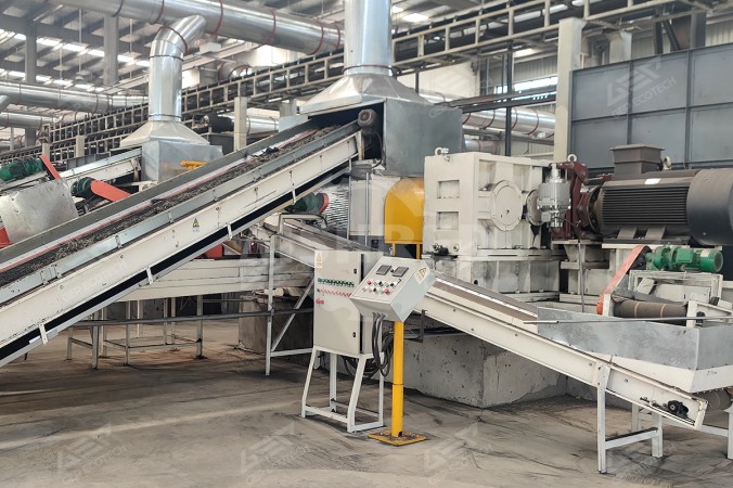 Μύλος καουτσούκ για έργο διάθεσης απορριμμένων ελαστικών στο Χενάν, Κίνα